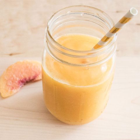 Mango-Peach Champagne Slushy