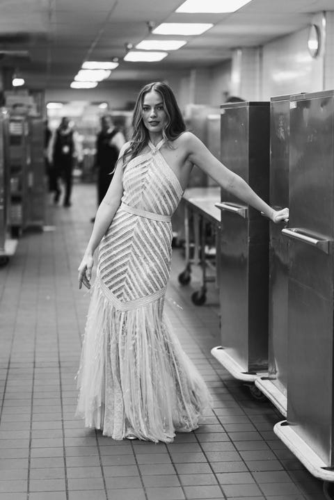 The making of Margot Robbie's Golden Globes Chanel dress The making of Margot Robbie's Golden Globes Chanel dress