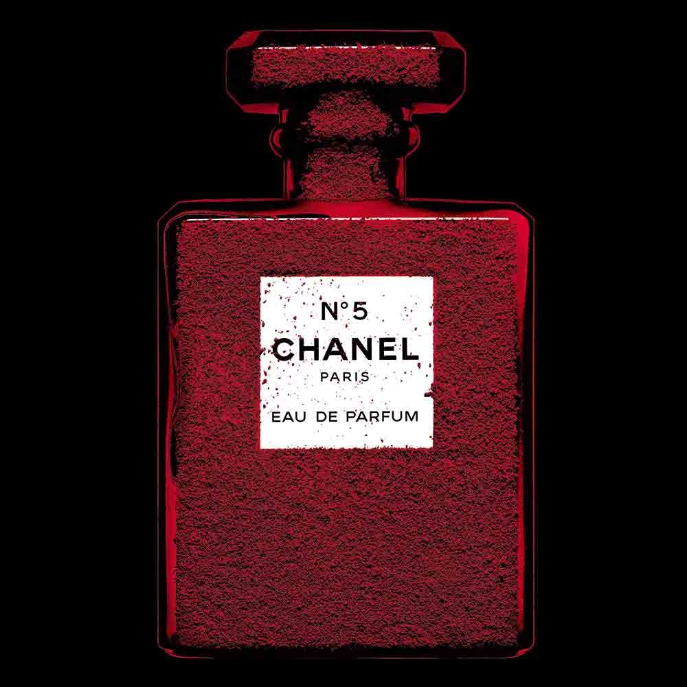 chanel dressed in red