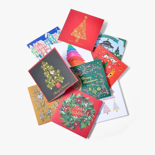 Holiday Cards Single or Set of 5/10 cards with matching envelopes Handmade Christmas Cards Christmas Cards set Christmas