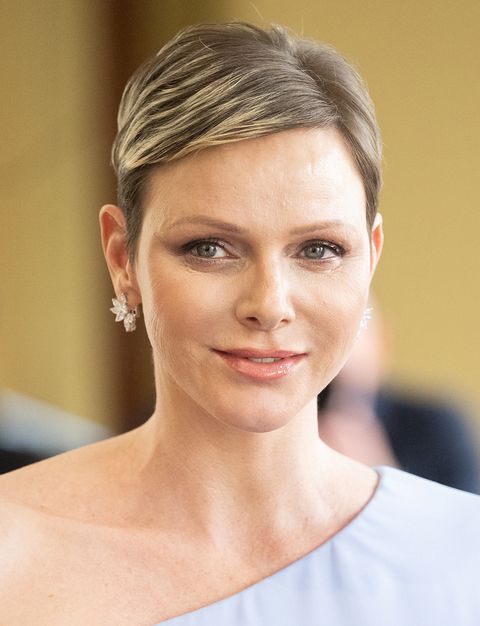 london, england may 05 princess charlene of monaco attends the coronation reception for overseas guests at buckingham palace on may 05, 2023 in london, england photo by samir husseinwireimage