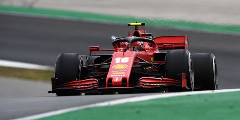charles leclerc during the portugal gp