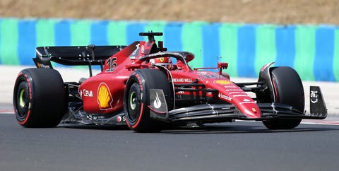 charles leclerc of scuderia ferrari  on track during free