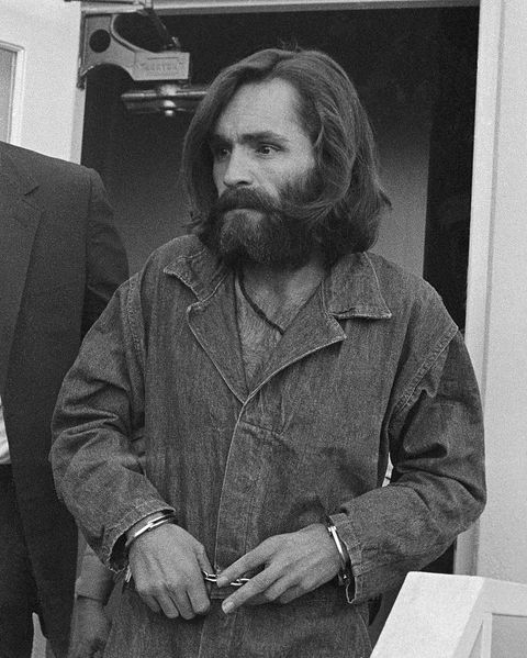 Charles Manson Arriving at Court in Handcuffs in Independence, CA.