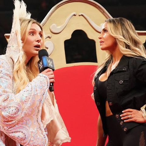 Charlotte Flair and Trish Stratus on WWE SmackDown