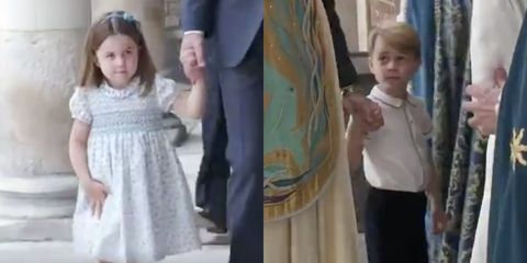 Prince George and Princess Charlotte Are Cute at Brother Prince Louis's ...