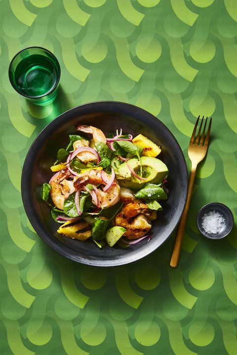Charred Shrimp and Avocado Salad - Healthy Lunch Ideas