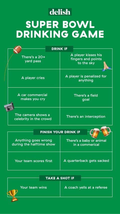 the ultimate super bowl lvi drinking game 2022