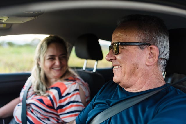 chatting while traveling by car