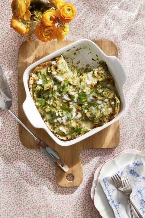 salsa verde enchilada pie