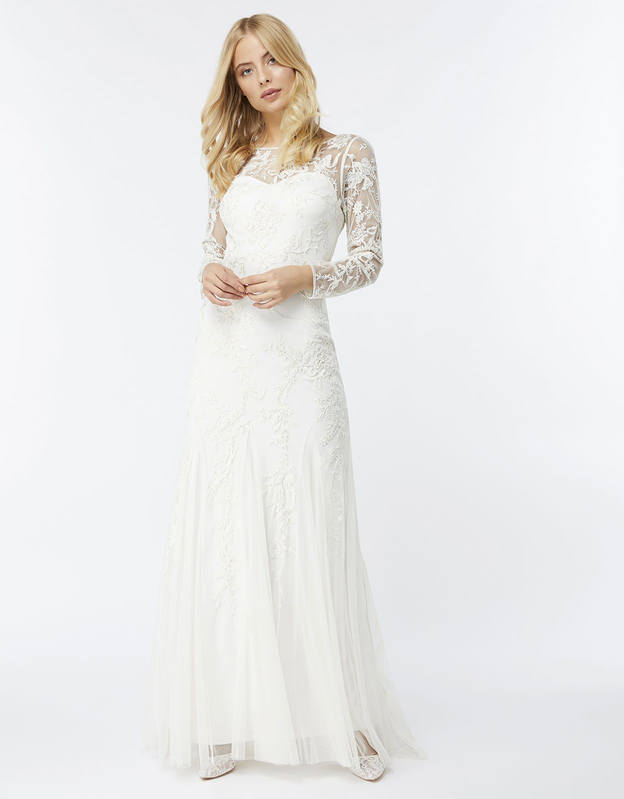 monsoon beaded wedding dress