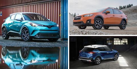 the cheapest crossovers and SUVs of 2019