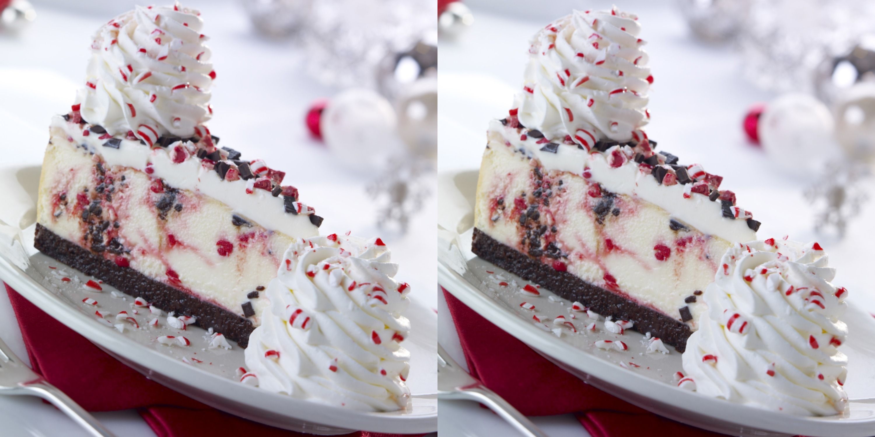 The Cheesecake Factory Is Bringing Back Peppermint Bark Cheesecake