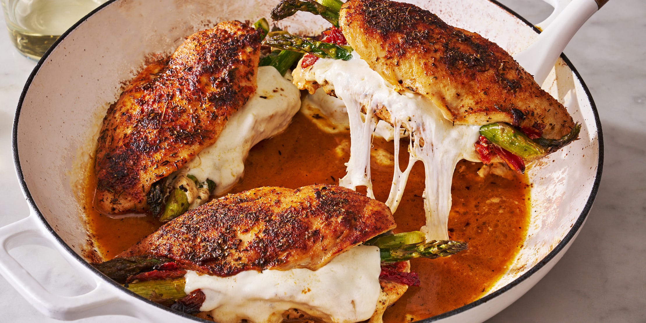 Cheesy Asparagus Stuffed Chicken Is One Of Our Hardest Working Weeknight Dinners To Date