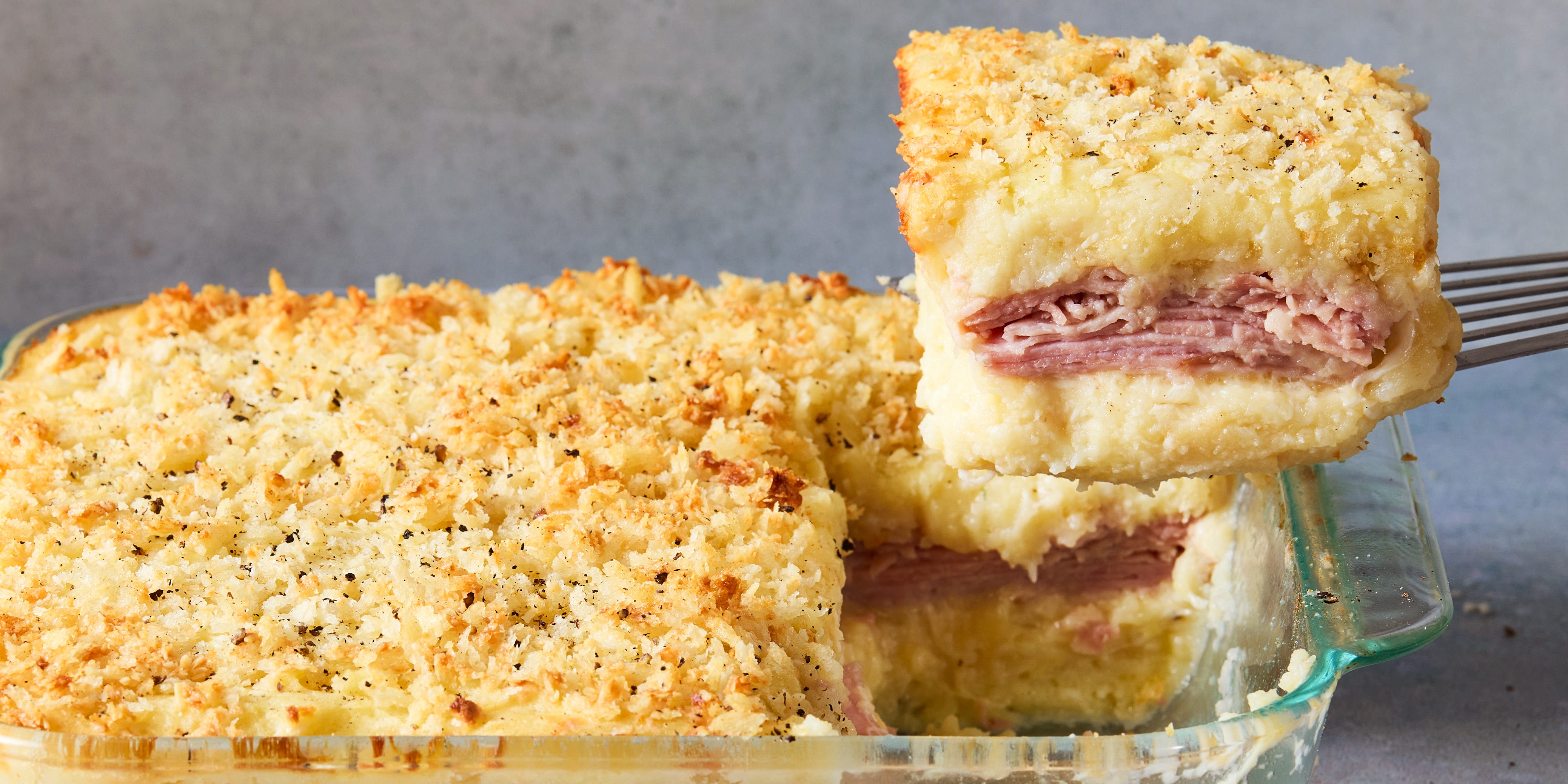 This Cheesy Mashed Potato & Ham Bake Will Trump All Other Casseroles