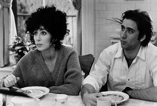 Cher and Nicolas Cage in Moonstruck, a sophisticated romanti