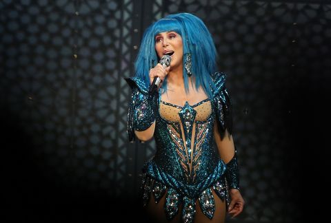 cher performs at the o2 arena, london