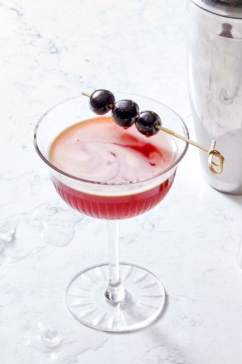 cherry sidecar in a glass