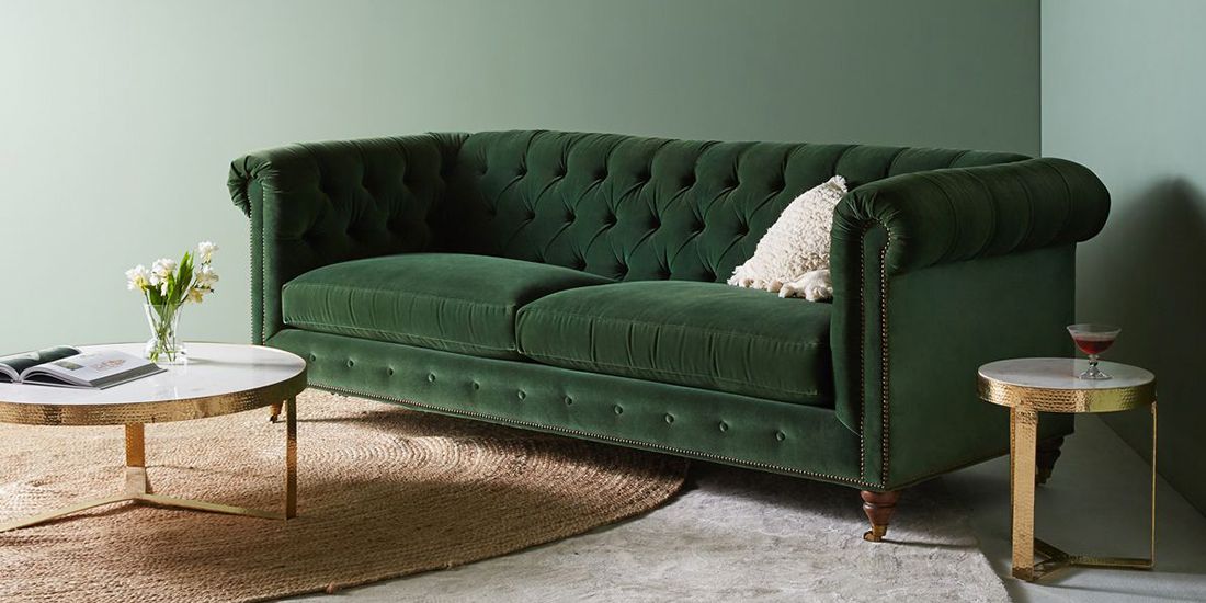 Chesterfield Couch Velvet