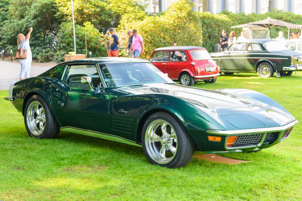 1968-1974 Chev Corvette Convertible Door Glass Right Pass Green Tint *Dated