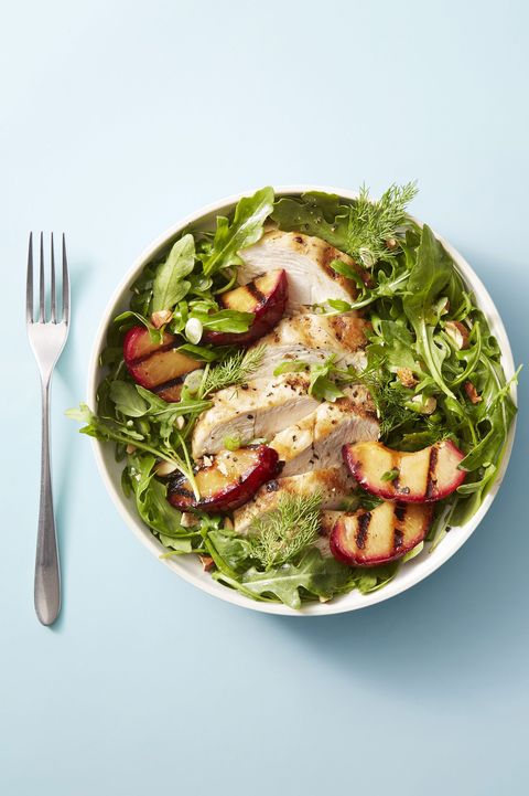 Chicken and Red Plum Salad - Healthy Lunch Ideas