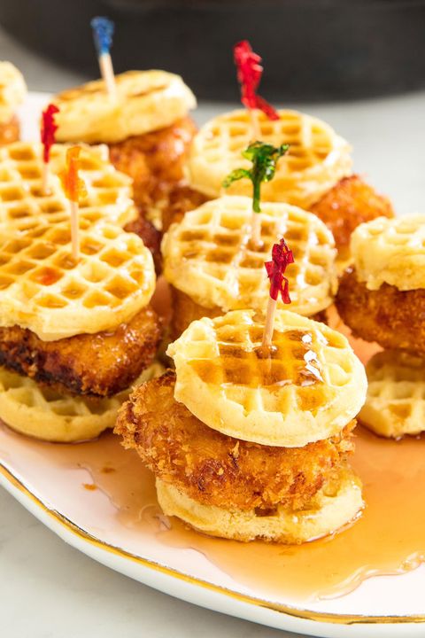 Chicken And Waffles Sliders - Delish.com