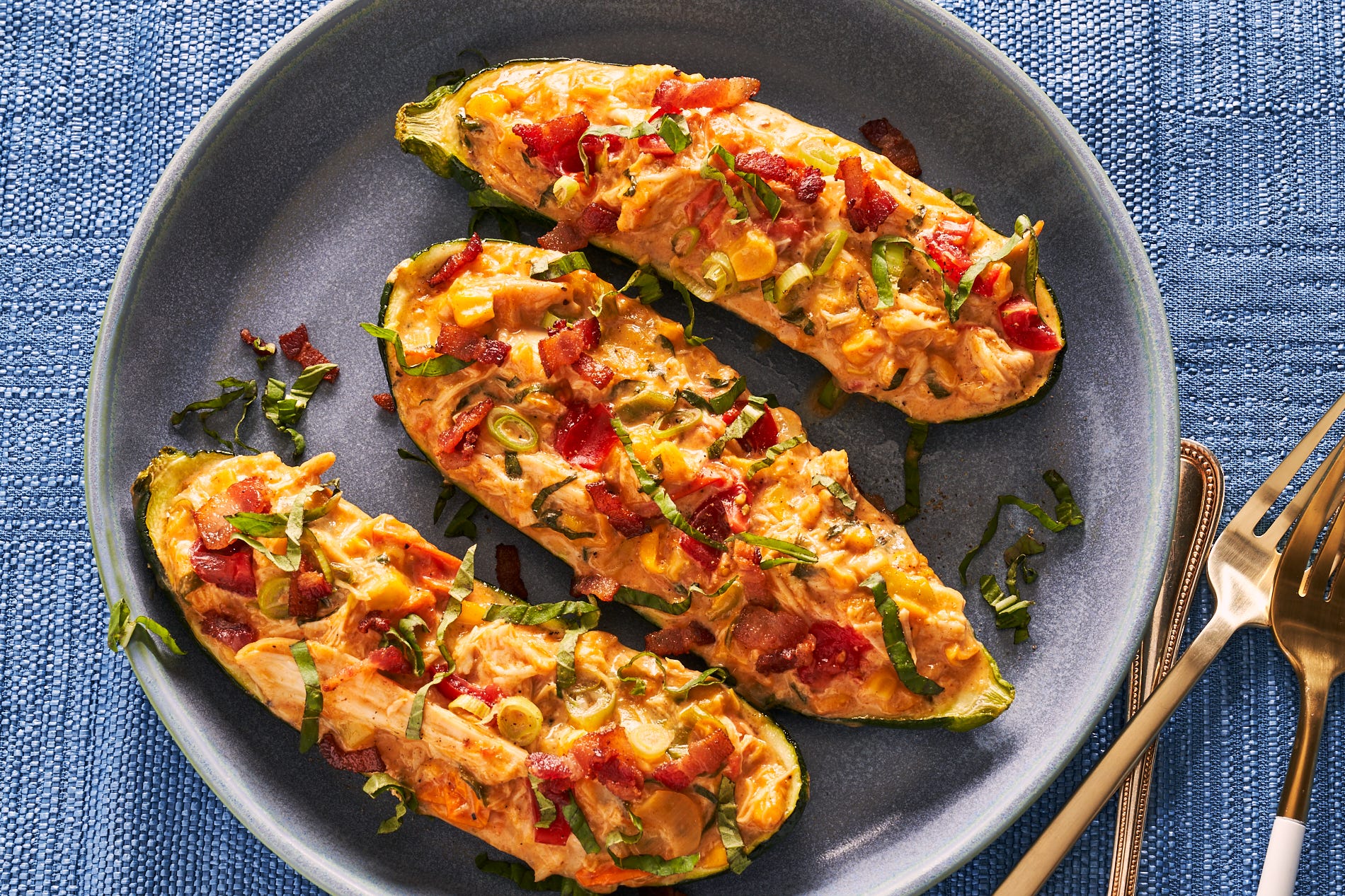 Chicken Chowder Stuffed Zucchini Is The Dinner Of Our Dreams