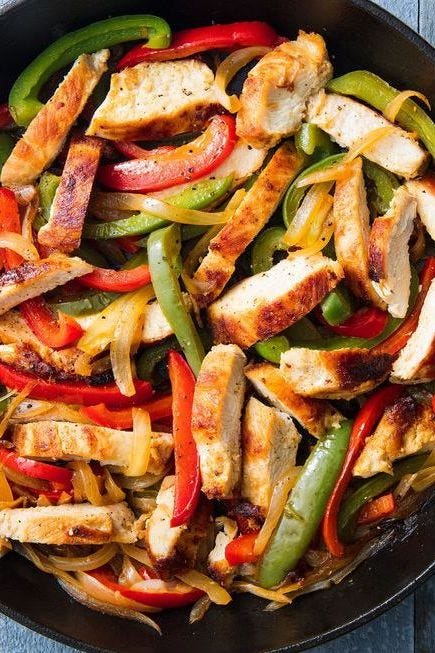 chicken fajitas