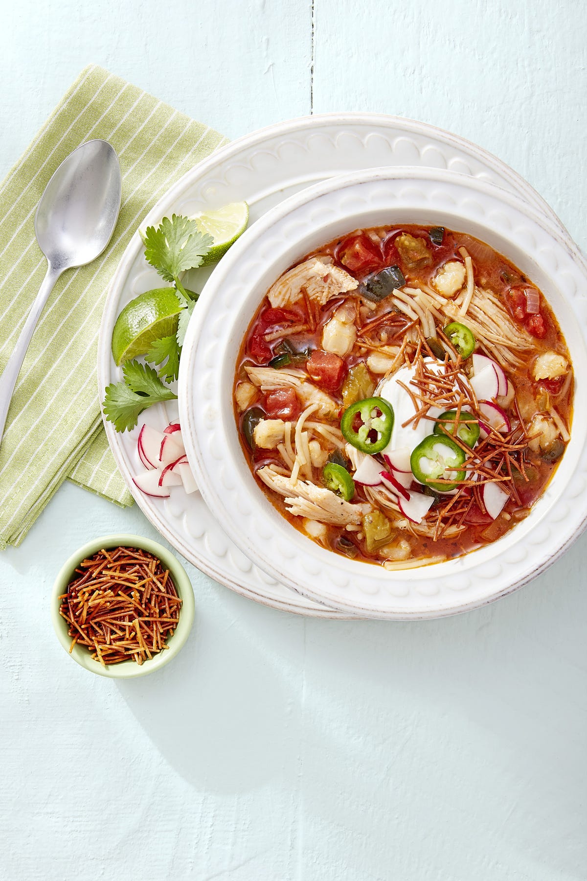 Best Chicken and Fideo Posole Recipe - How to Make Chicken and Fideo Posole