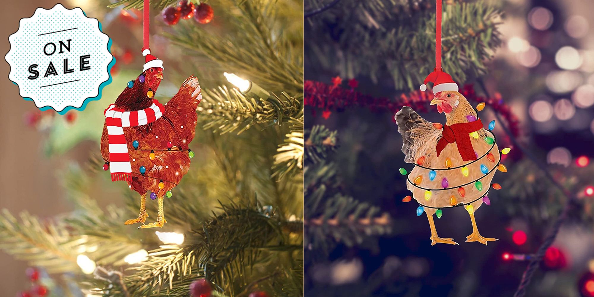 chicken christmas decoration