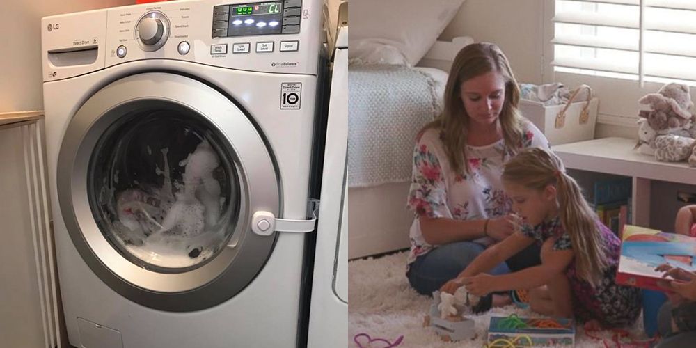 3 Year Old Gets Stuck In Front Loading Washing Machine Washer Child Safety Tips