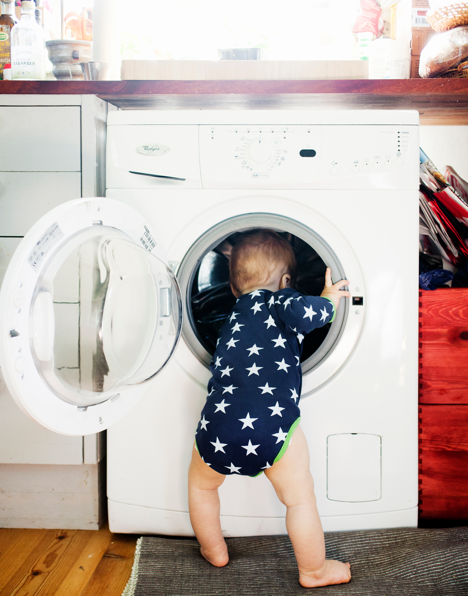 climbing shoes in washing machine