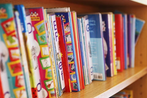 childrens reading books on bookshelf childrens reading books on bookshelf