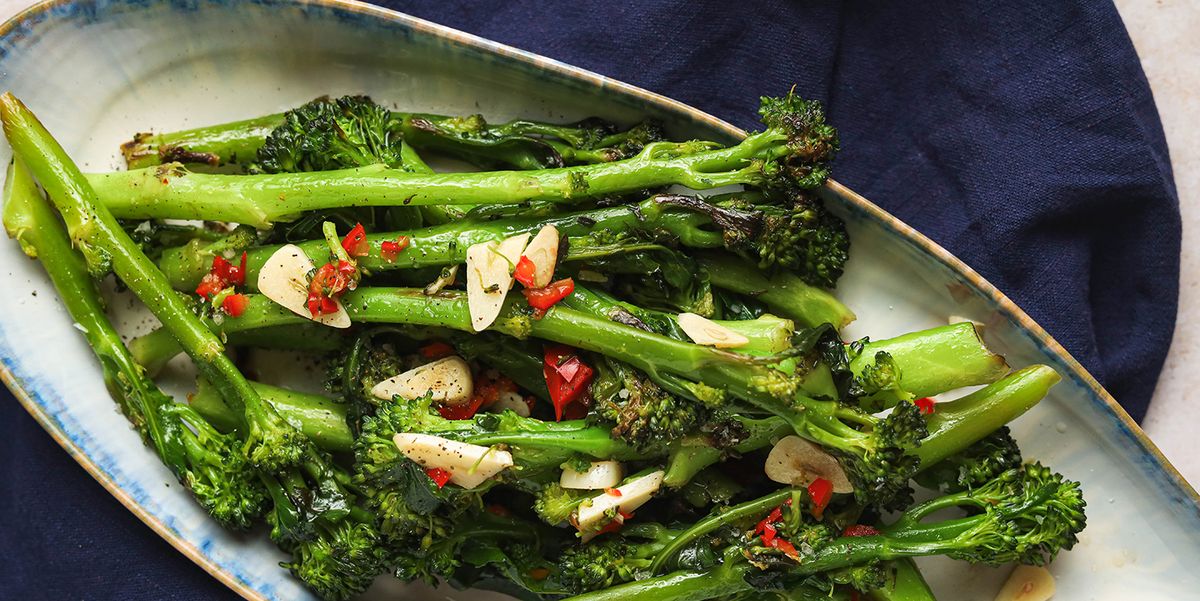 Purple Sprouting Broccoli With Chilli Garlic And Lemon