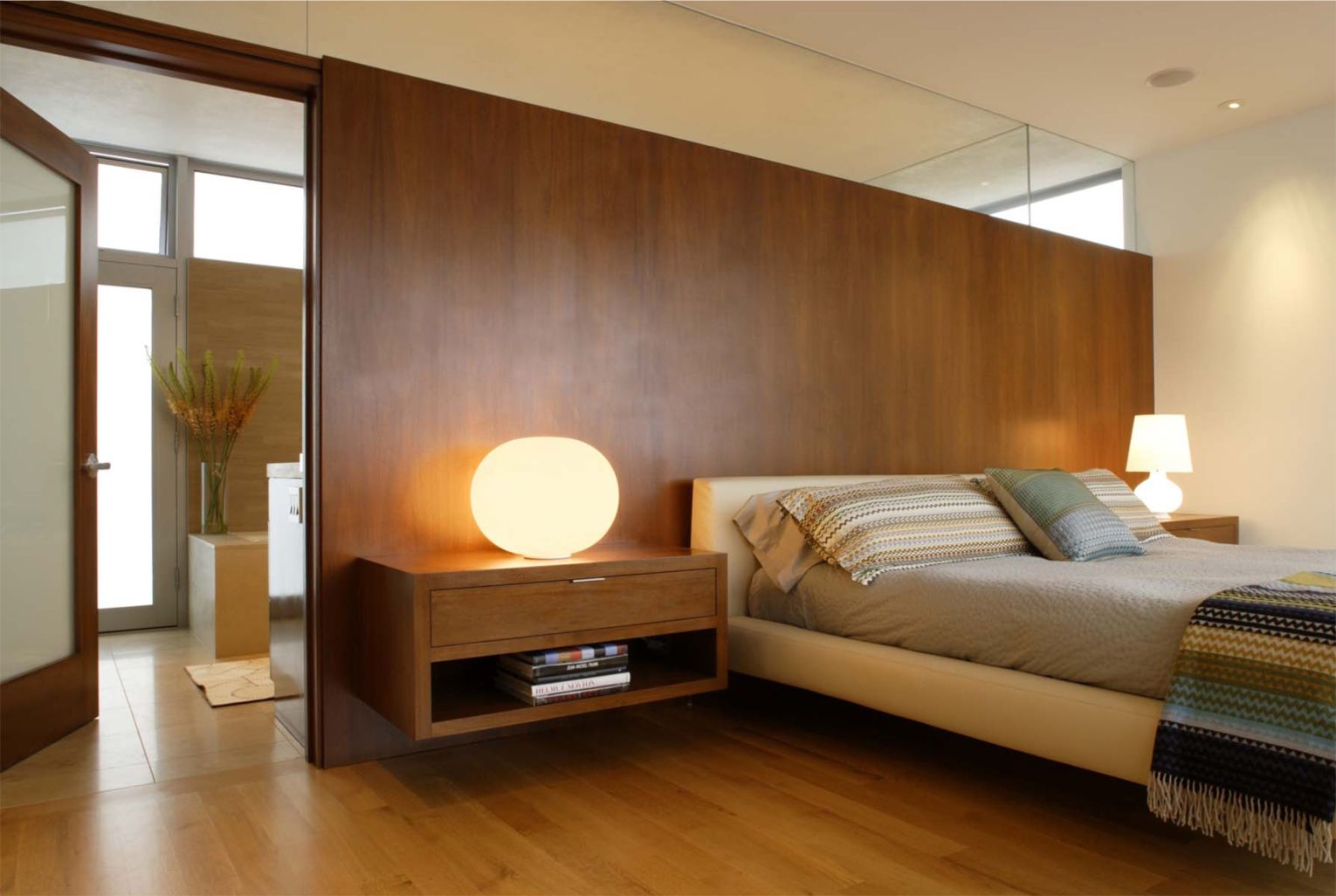 Bedrooms With Low Platform Beds, Built In Bed Frame Design
