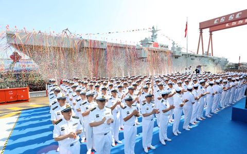 China Launches First Amphibious Assault Ship