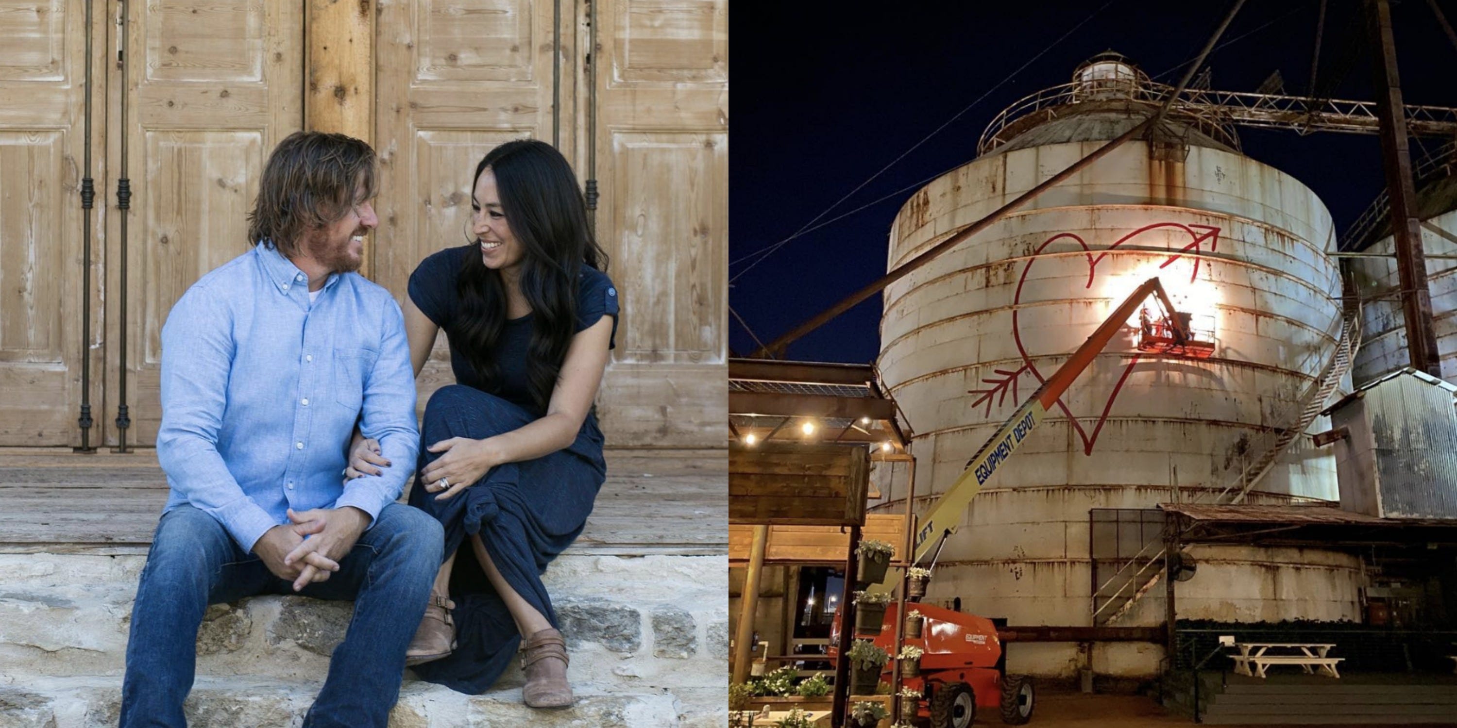 Chip Gaines Left Joanna The Sweetest Valentine's Day Note On One Of The Magnolia Market Silos