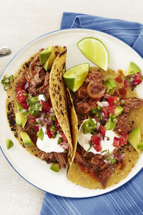crockpot meals for kids chipotle beef tacos with pico de gallo