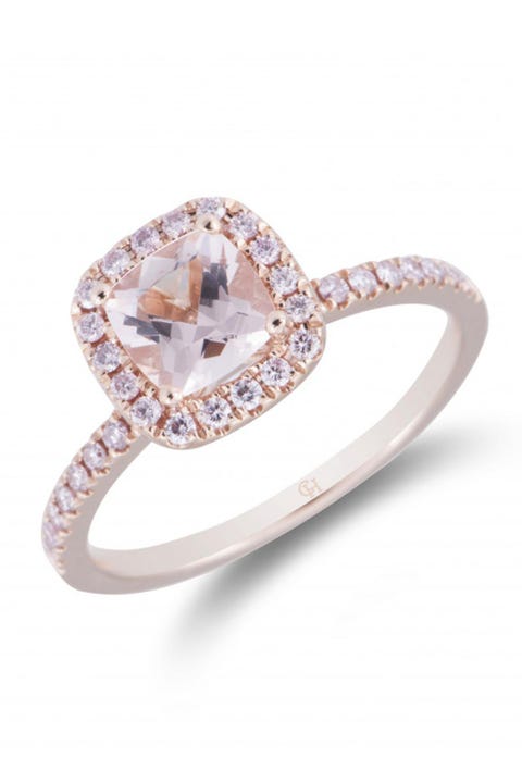 Pink engagement ring