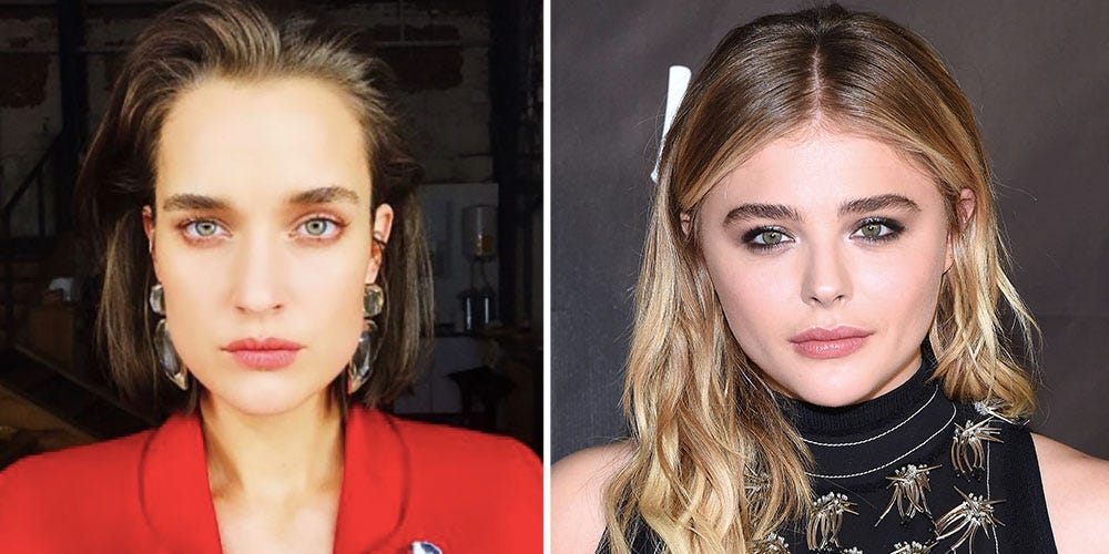 Chloe Moretz pictured kissing Playboy model Kate Harrison following