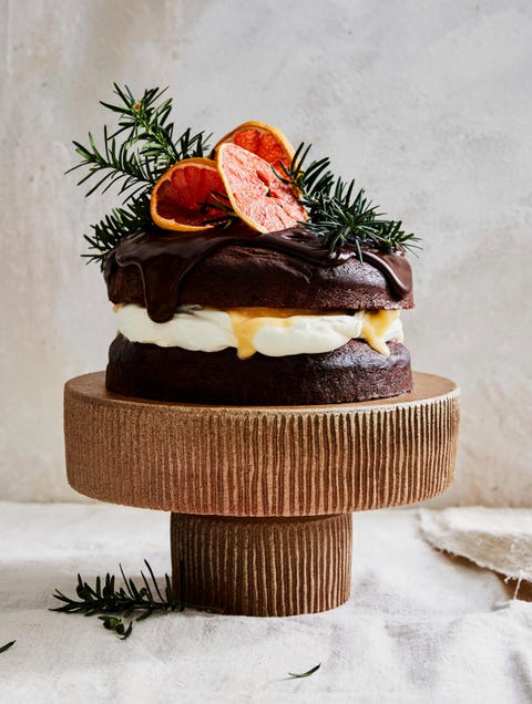 Hazelnoot-chocoladetaart met grapefruitcurd hazelnoot chocoladetaart met grapefruitcurd