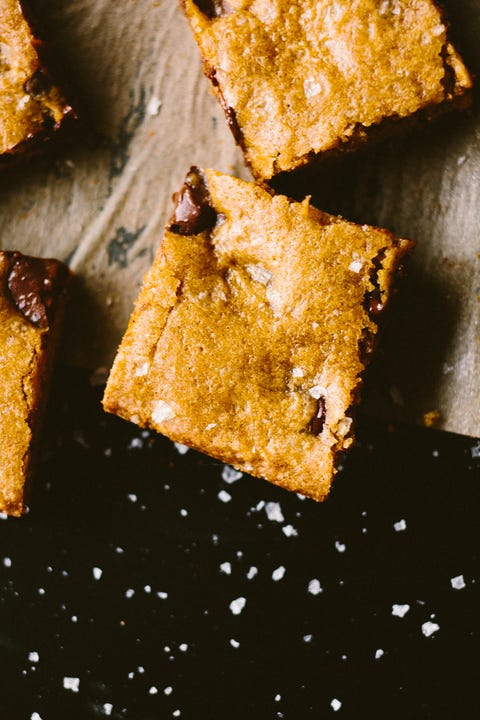 after school snacks   salted chocolate chip cookie bars