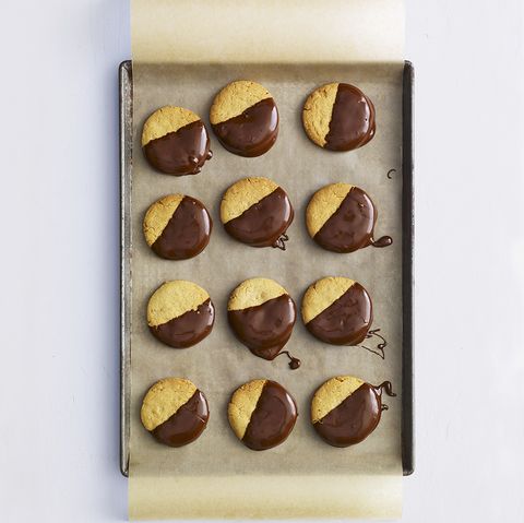 Chocolate-Dipped Peanut Cookies
