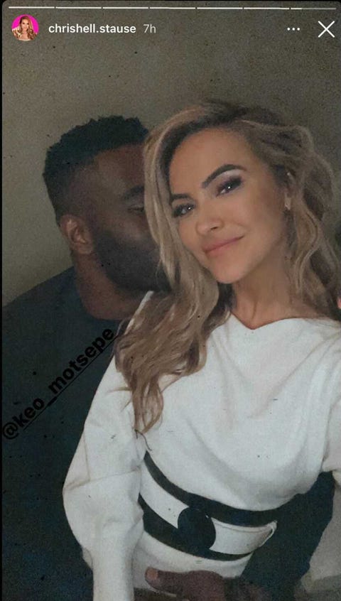 chrishell stause and new boyfriend keo motsepe