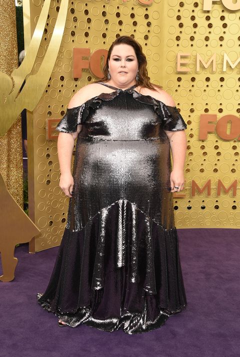 Chrissy Metz Wears a Silver Sequin Dress to the 2019 Emmys