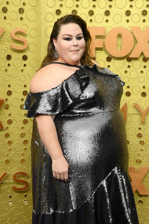 Chrissy Metz Wears a Silver Sequin Dress to the 2019 Emmys