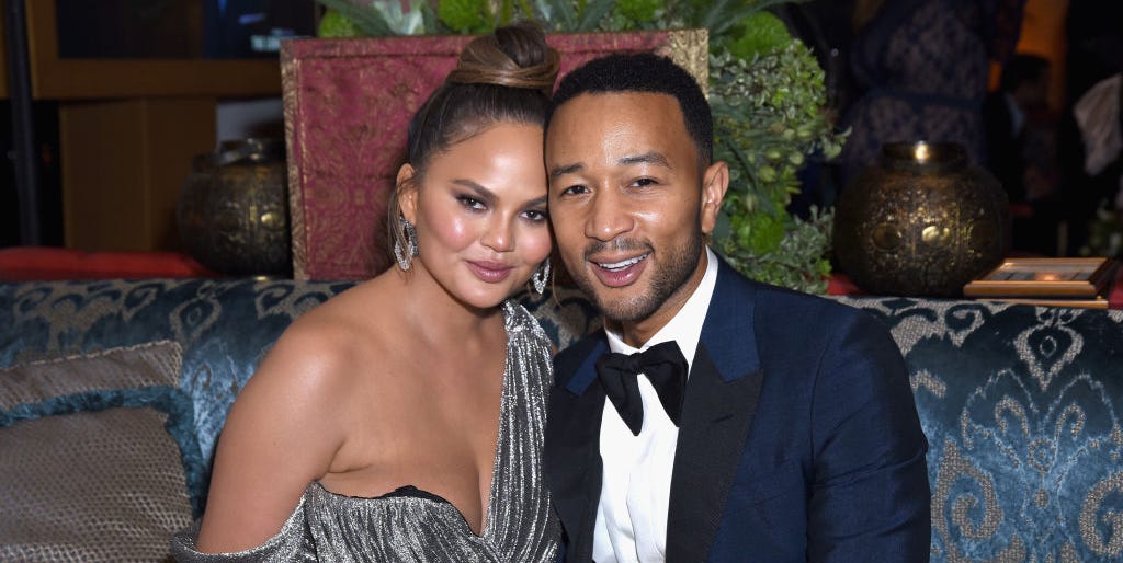 Chrissy Teigen and John Legend Dressed Like Queen Elizabeth and Prince