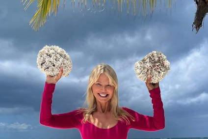 At 68, Christie Brinkley Glows in Pink Crop ﻿Top, Talks Health: ‘It’s Not About the Size of Your Thighs’