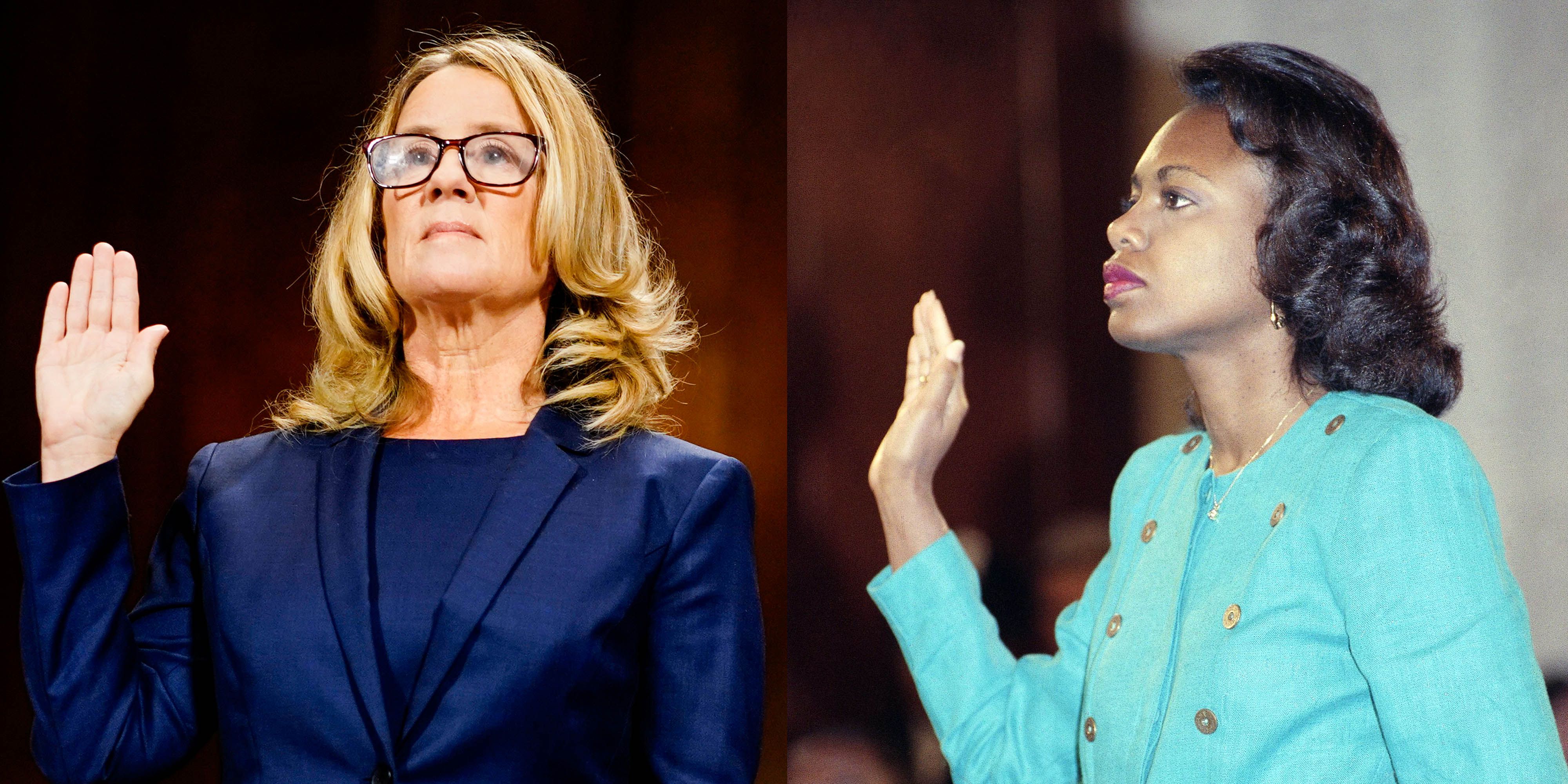 Image result for anita hill vs christine ford