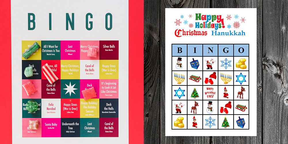 Christmas bingo sheets printable